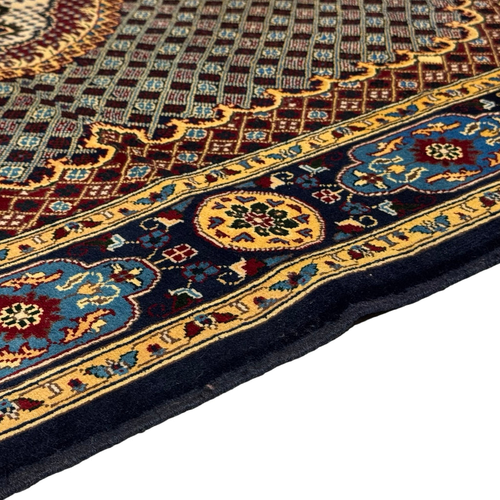 195 x 153 cm Hand Knotted Mahi Design Afghan – Wool Rug
