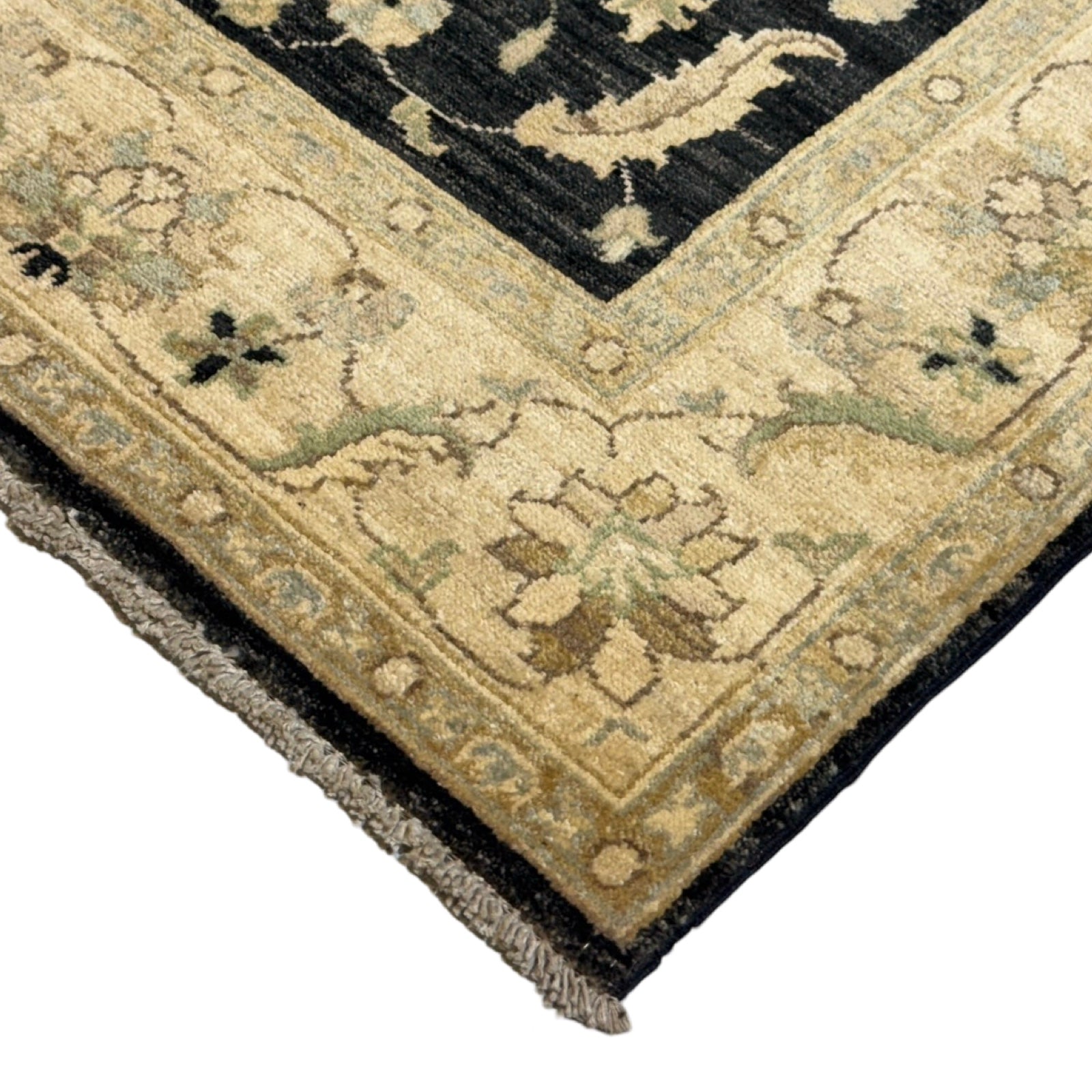 210 x 151 cm Afghan Chobi Ziegler Hand-Knotted Wool Rug