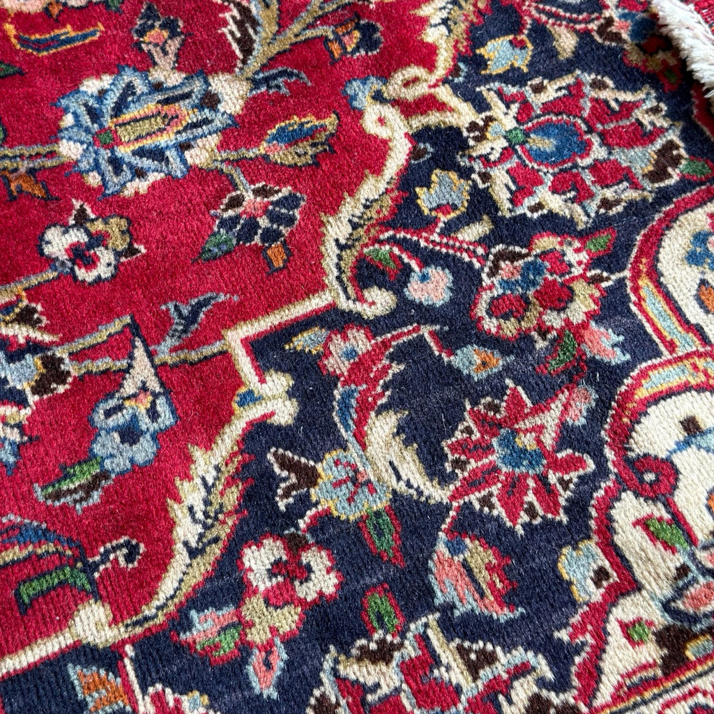 340 x 250 cm Vintage Hand Knotted Persian Kashan – Wool Rug