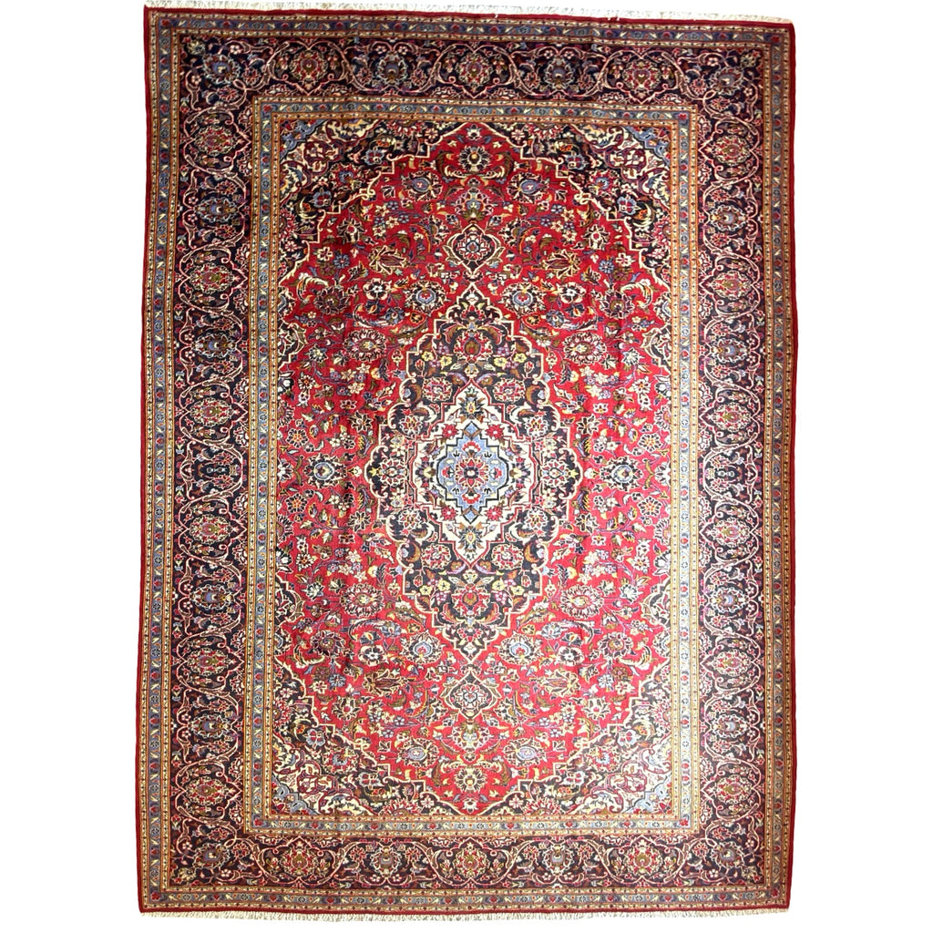 360 x 249 cm Hand Knotted Persian Kashan – Wool Rug