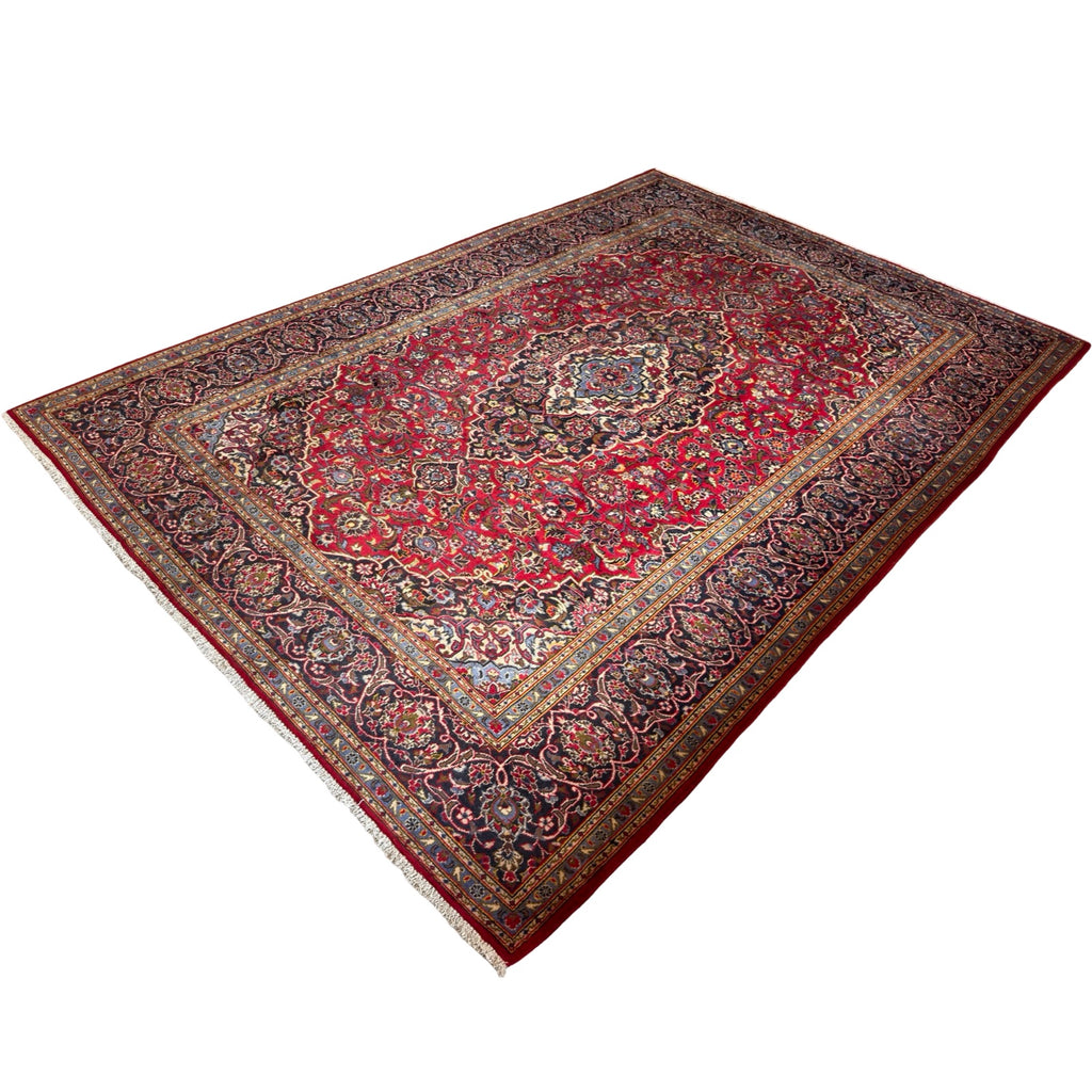 360 x 249 cm Hand Knotted Persian Kashan – Wool Rug