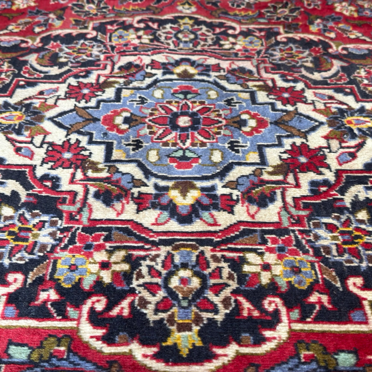 360 x 249 cm Hand Knotted Persian Kashan – Wool Rug