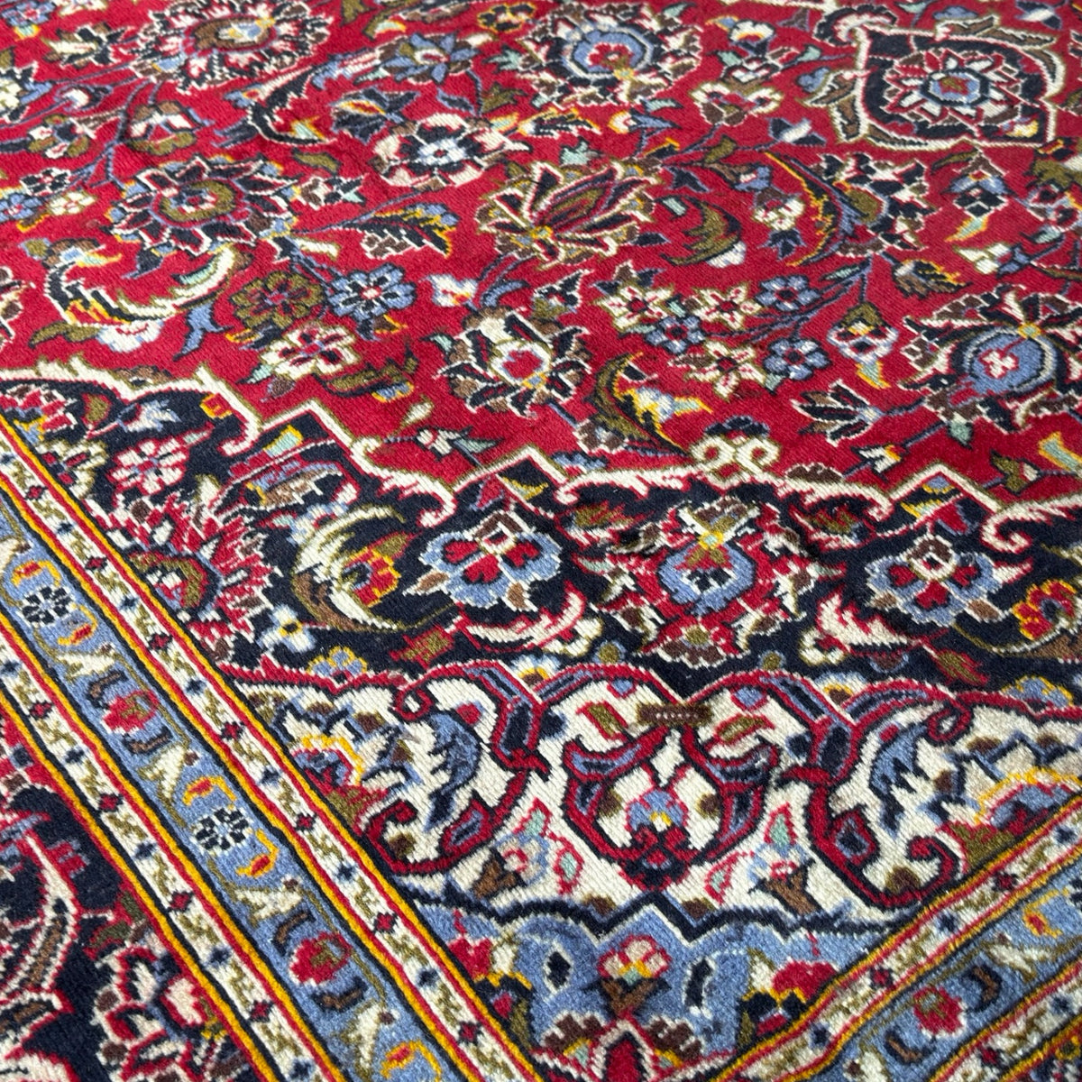 360 x 249 cm Hand Knotted Persian Kashan – Wool Rug