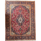338 x 240 cm Hand Knotted Persian Kashan – Wool Rug