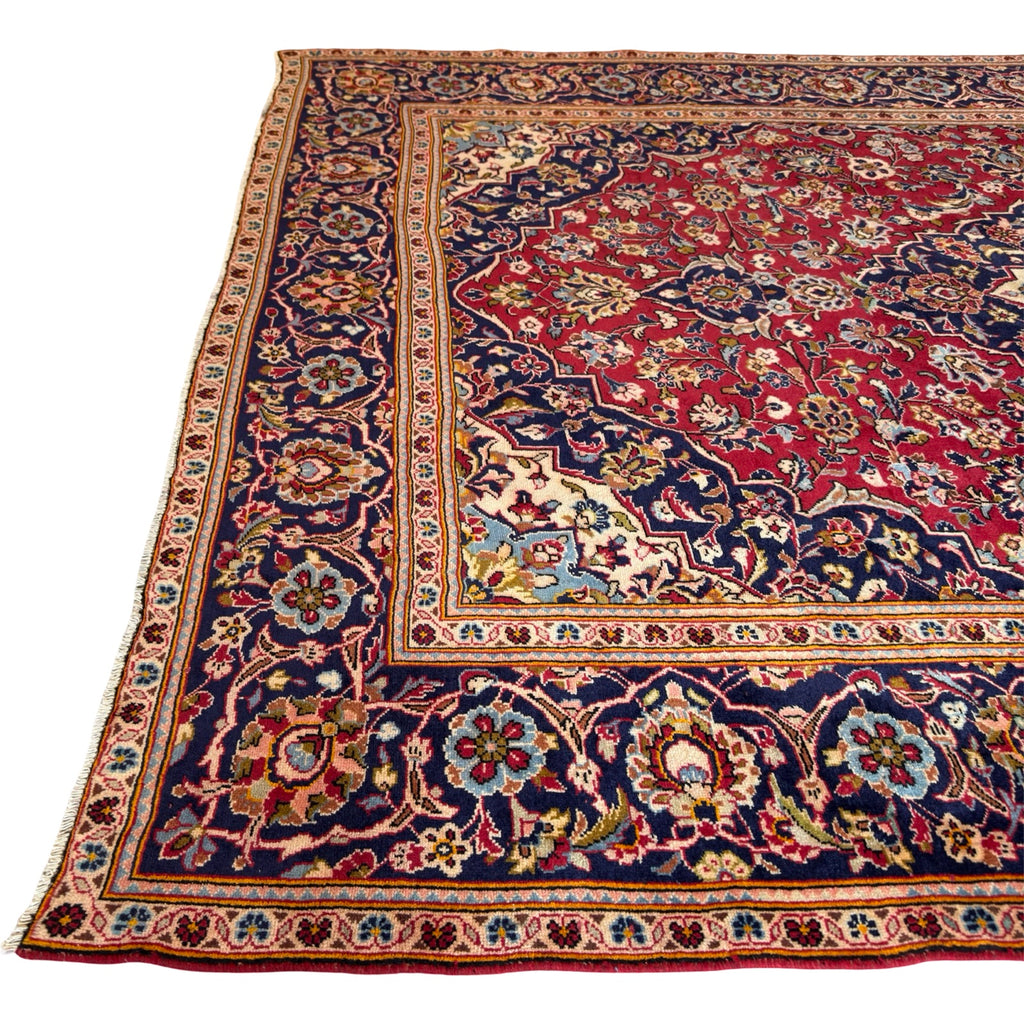 338 x 240 cm Hand Knotted Persian Kashan – Wool Rug