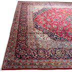 340 x 250 cm Vintage Hand Knotted Persian Kashan – Wool Rug