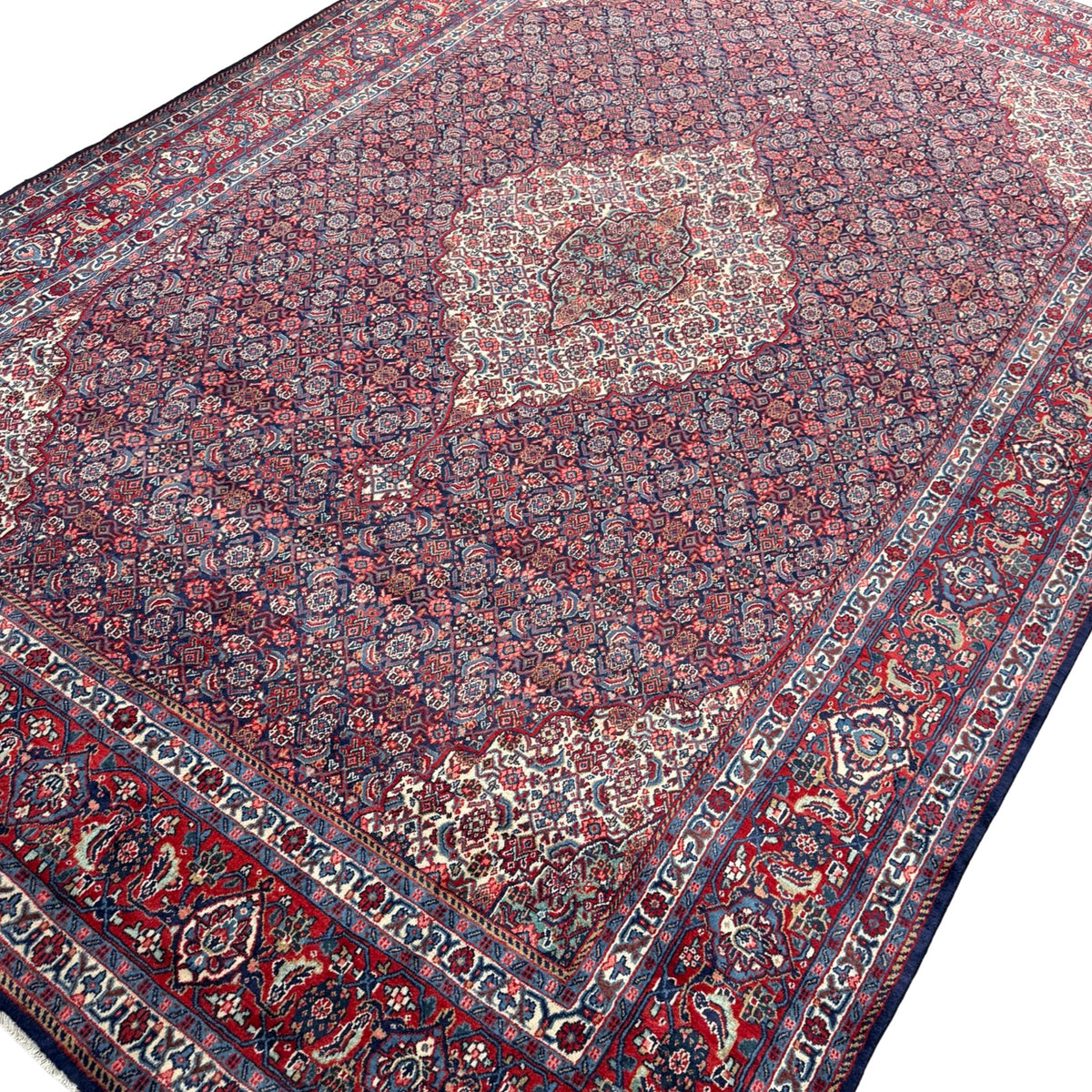 397 x 265 cm Hand Knotted Authentic Persian Bidjar Rug
