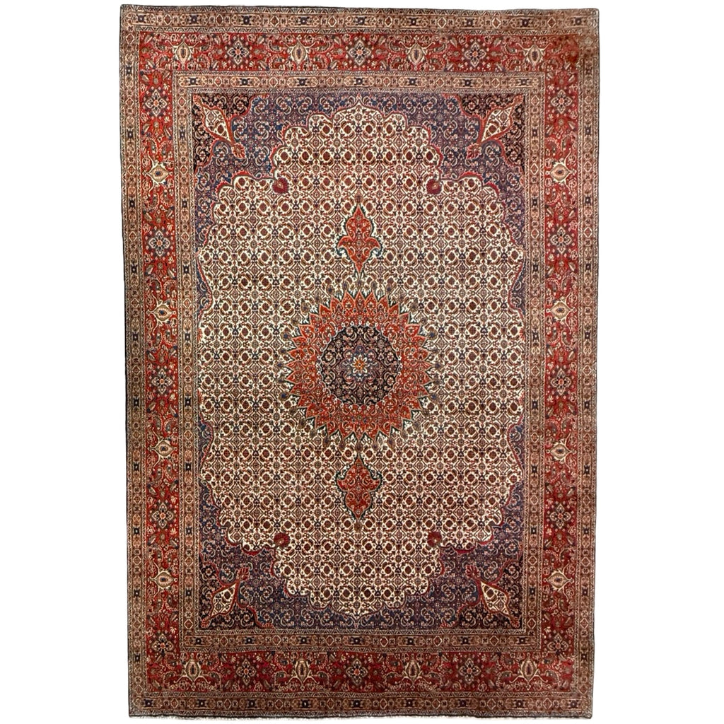 327 x 217 cm Hand Knotted Persian Moud Mahi Rug