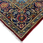 328 x 205 cm Hand Knotted Persian Red Floral Kashan Rug