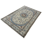 290 x 200 cm Hand Knotted Imperial Ivory Nain Silk And Wool Rug