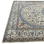290 x 200 cm Hand Knotted Imperial Ivory Nain Silk And Wool Rug