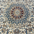 290 x 200 cm Hand Knotted Imperial Ivory Nain Silk And Wool Rug