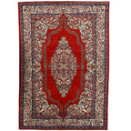 304 x 203 cm Persian Sarough Floral Red Woolen Rug