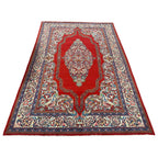 304 x 203 cm Persian Sarough Floral Red Woolen Rug
