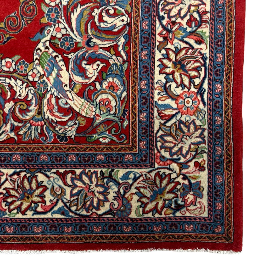 304 x 203 cm Persian Sarough Floral Red Woolen Rug