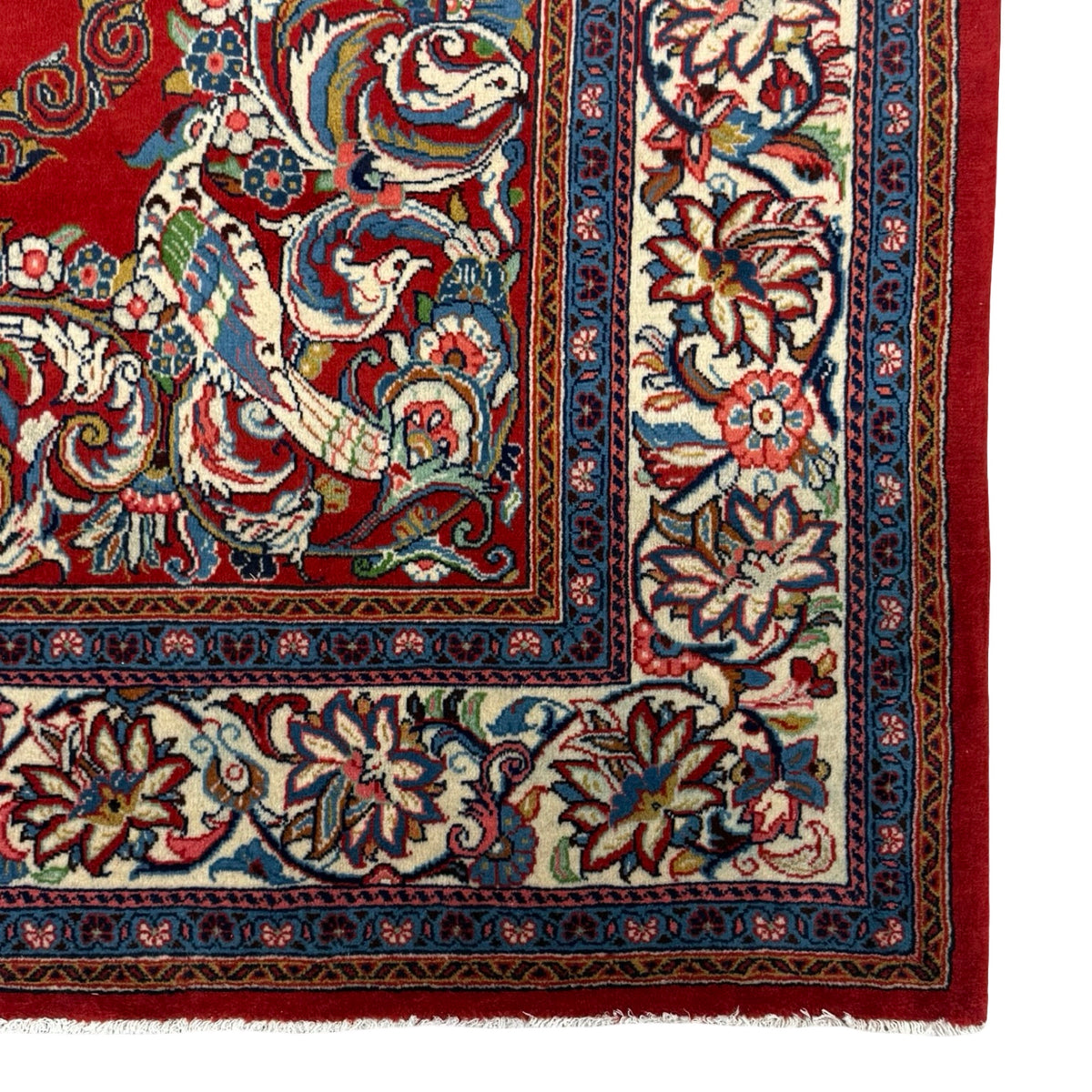 304 x 203 cm Persian Sarough Floral Red Woolen Rug