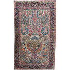 255 x 150 cm Antique Laver Kerman – A Thousand Flowers Rug