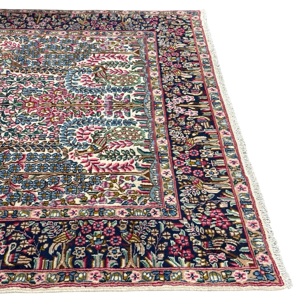 255 x 150 cm Antique Laver Kerman – A Thousand Flowers Rug
