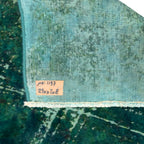 290 x 208 cm Hand-Knotted Ultra Vintage Turquoise Wool Rug