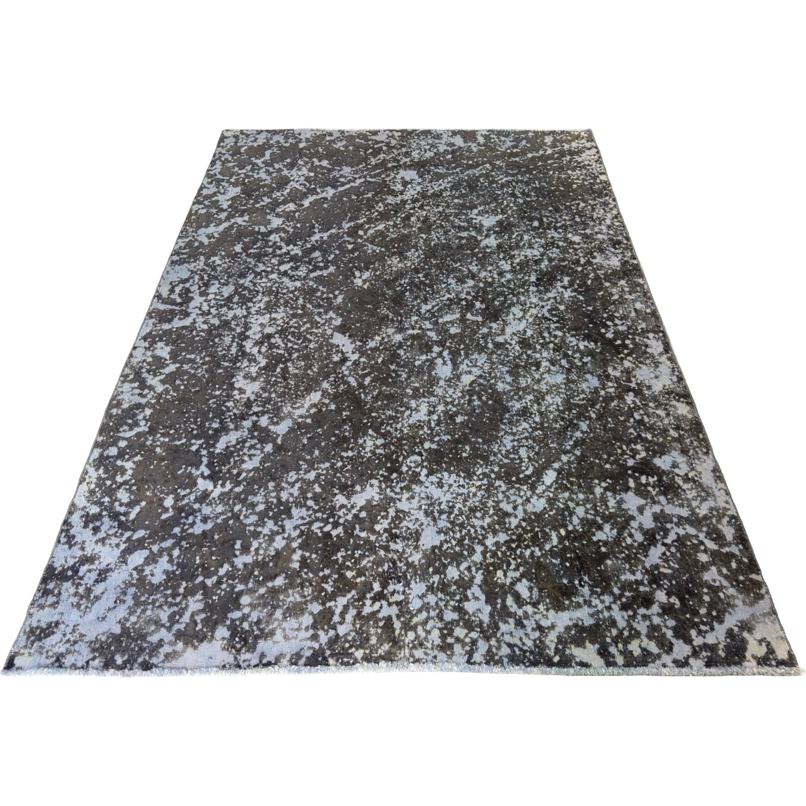 280 x 290 cm Hand-Knotted Ultra Vintage Grey Wool Rug