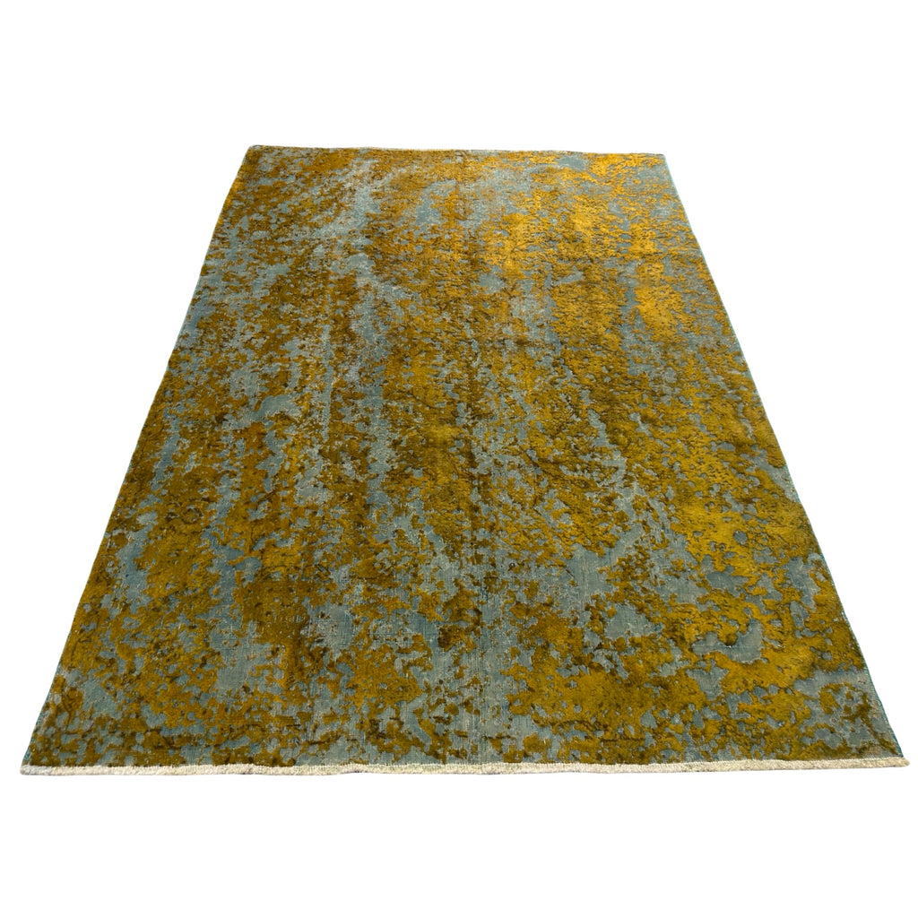 280 x 190 cm Hand-Knotted Ultra Vintage Mustard Wool Rug