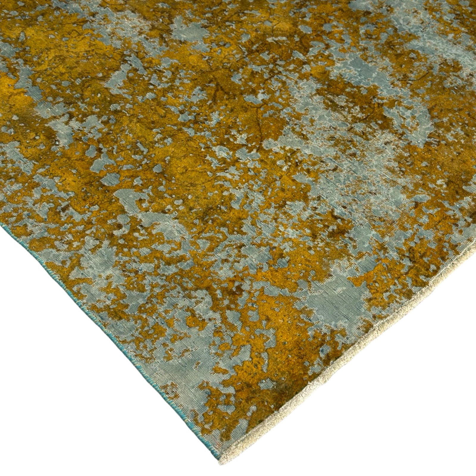 280 x 190 cm Hand-Knotted Ultra Vintage Mustard Wool Rug