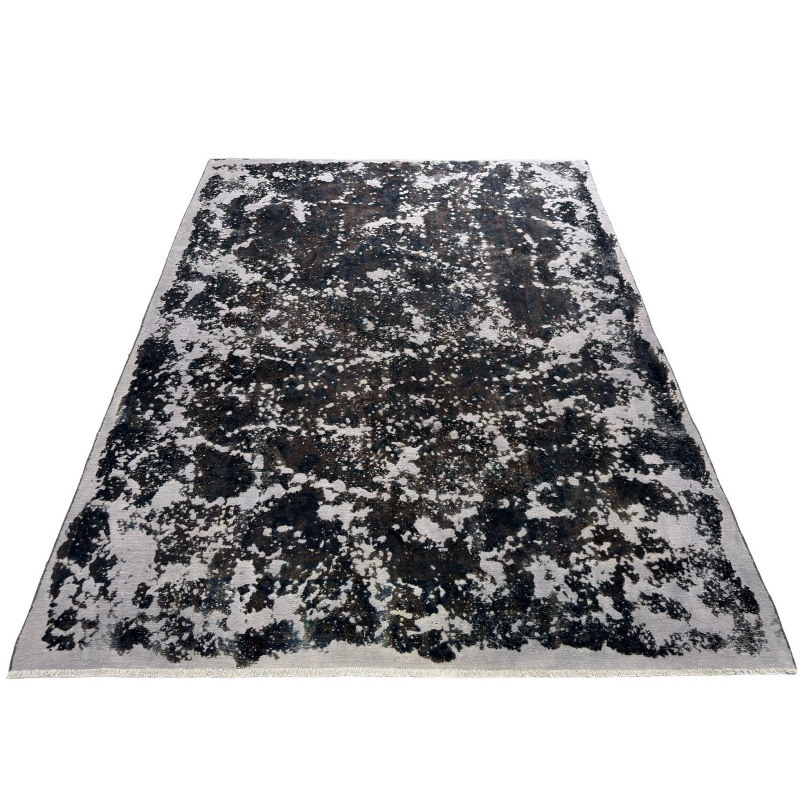 310 x 230 cm Hand-Knotted Ultra Vintage Grey Wool Rug