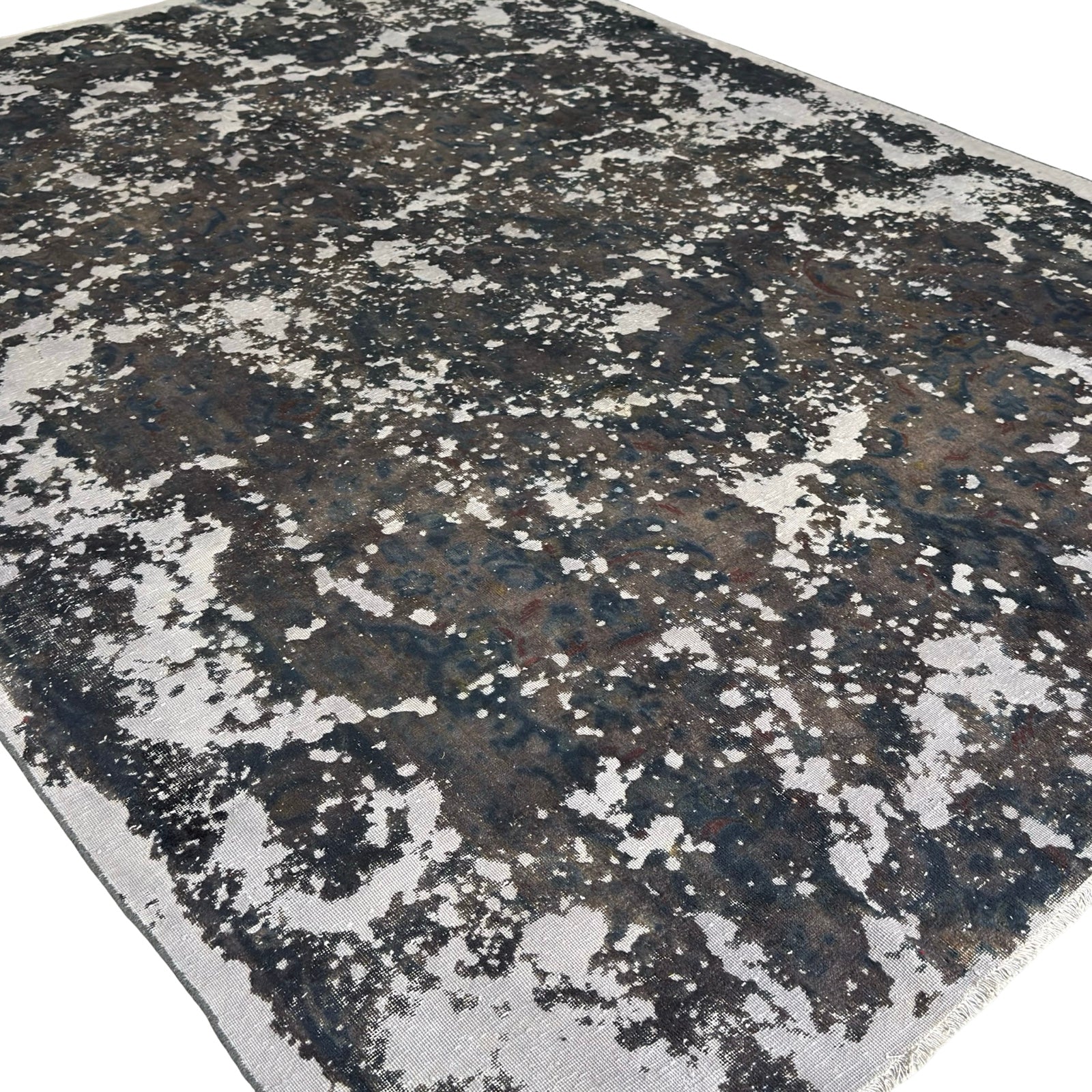 310 x 230 cm Hand-Knotted Ultra Vintage Grey Wool Rug