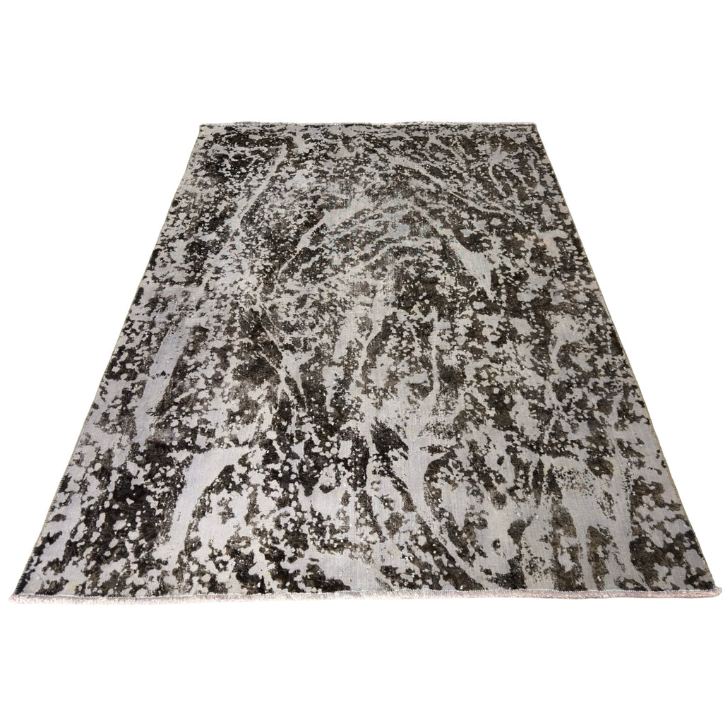 260 x 187 cm Hand-Knotted Ultra Vintage Reload Rug – Grey Wool