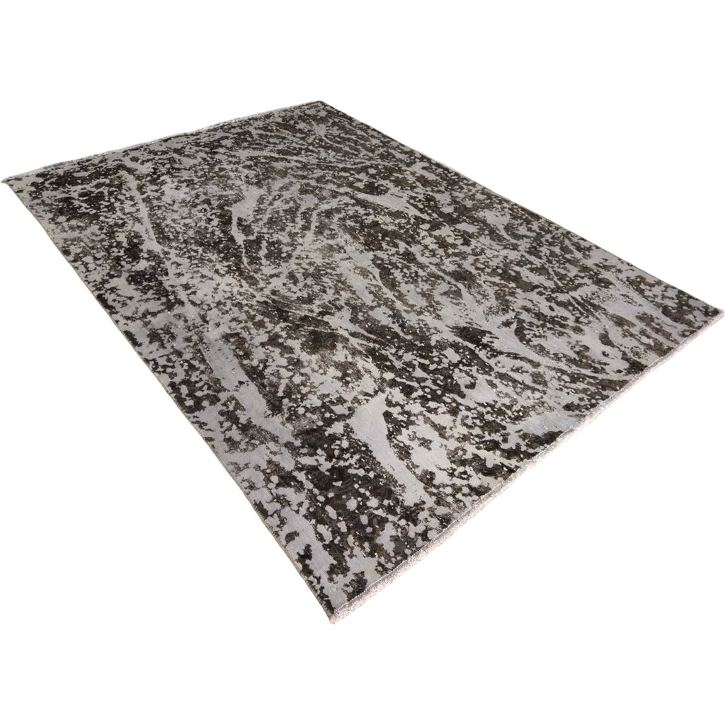 260 x 187 cm Hand-Knotted Ultra Vintage Reload Rug – Grey Wool
