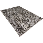 260 x 187 cm Hand-Knotted Ultra Vintage Reload Rug – Grey Wool