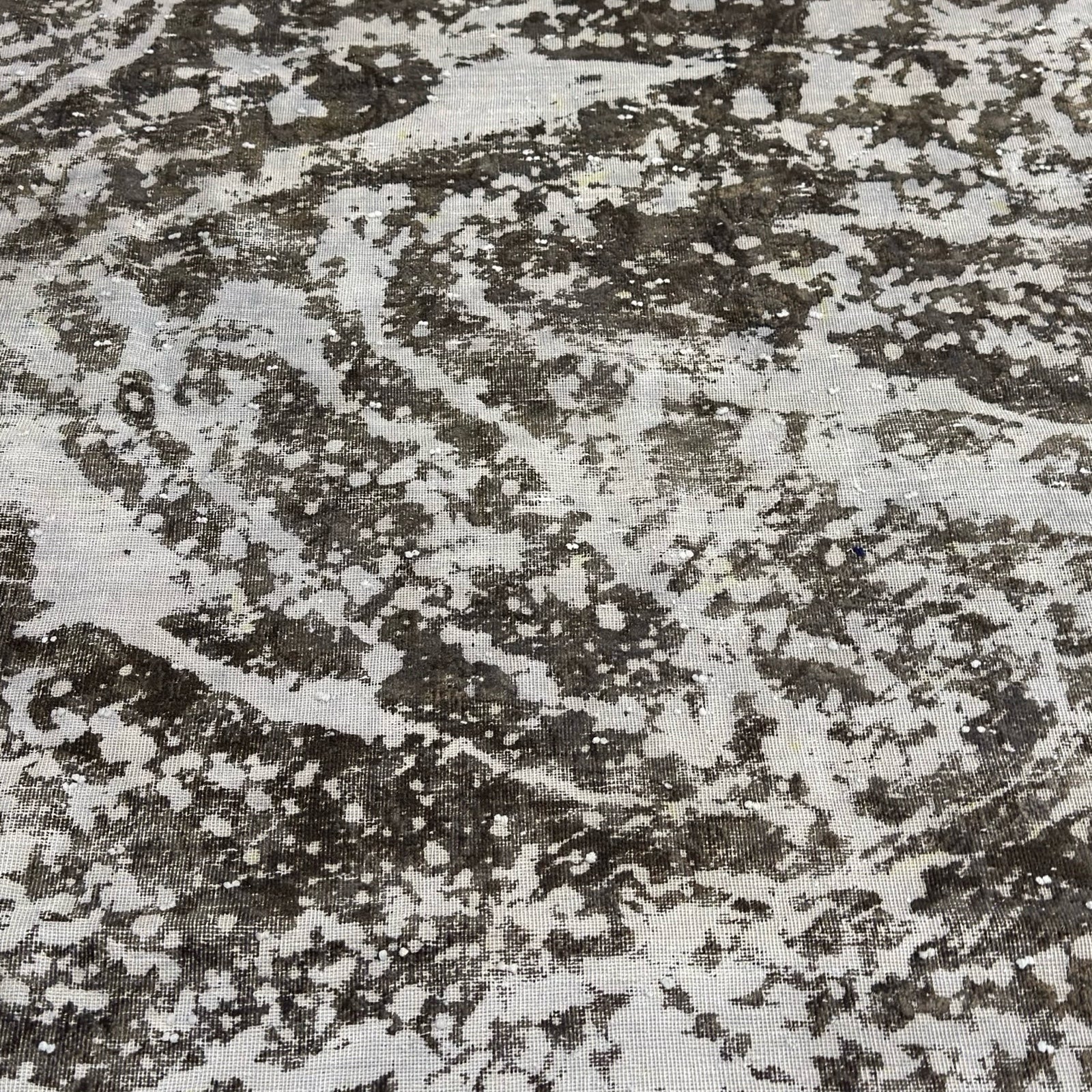 260 x 187 cm Hand-Knotted Ultra Vintage Reload Rug – Grey Wool