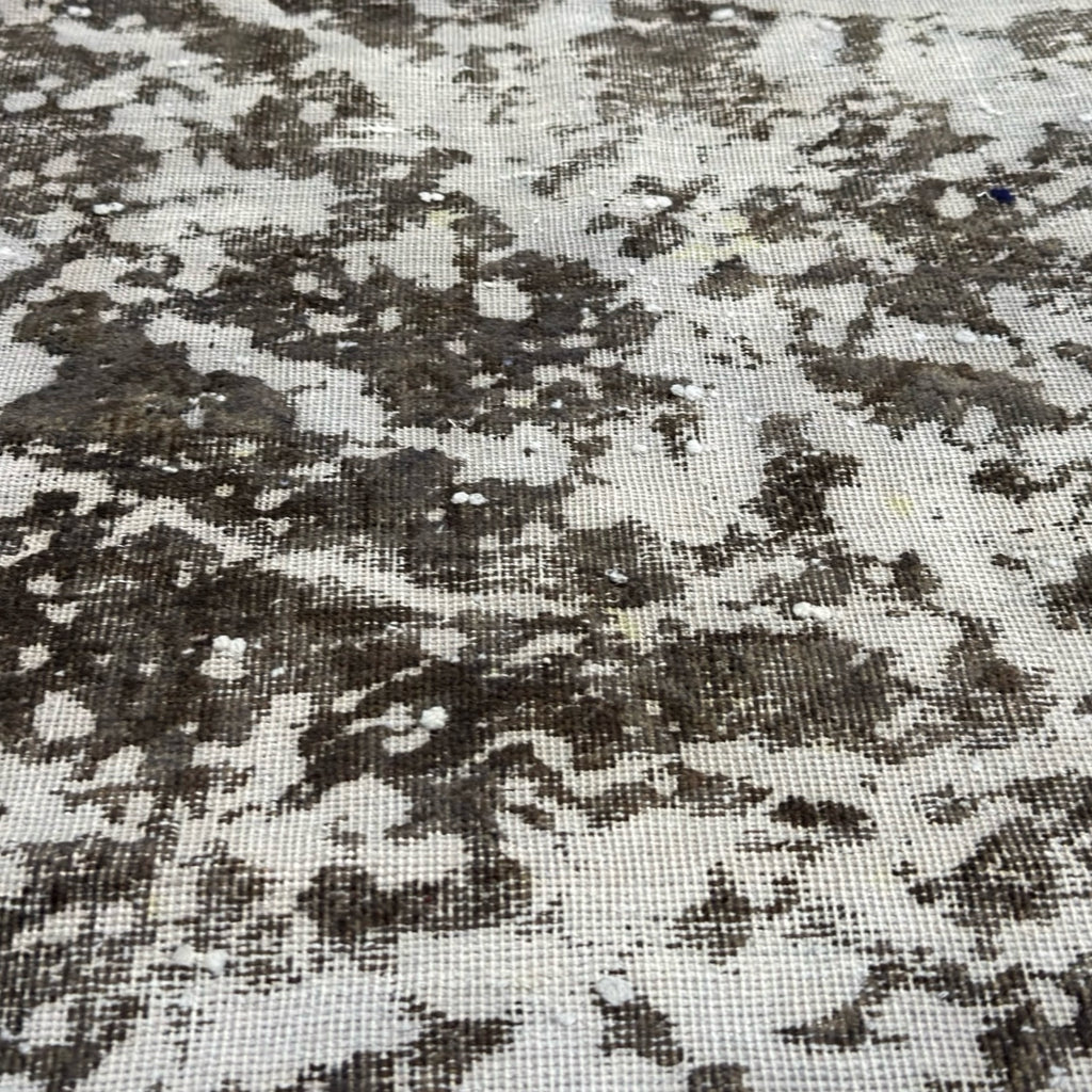 260 x 187 cm Hand-Knotted Ultra Vintage Reload Rug – Grey Wool