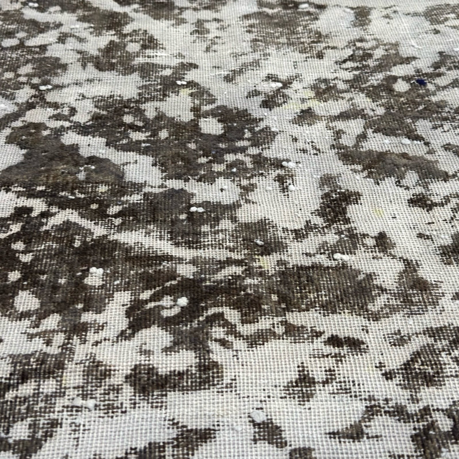 260 x 187 cm Hand-Knotted Ultra Vintage Reload Rug – Grey Wool