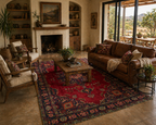 290 x 200 cm Hand-Knotted Persian Shah Abbasi Tabriz Rug
