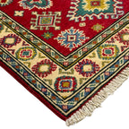 126 x 84 cm Hand Knotted Afghan Kazak – Wool Rug