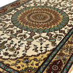 130 x 75 cm Hand Knotted Chinese Pure Silk Rug