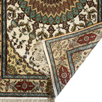 130 x 75 cm Hand Knotted Chinese Pure Silk Rug