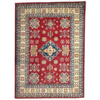 206 x 149 cm Hand Knotted Afghan Kazak – Wool Rug