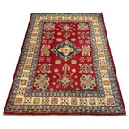 206 x 149 cm Hand Knotted Afghan Kazak – Wool Rug