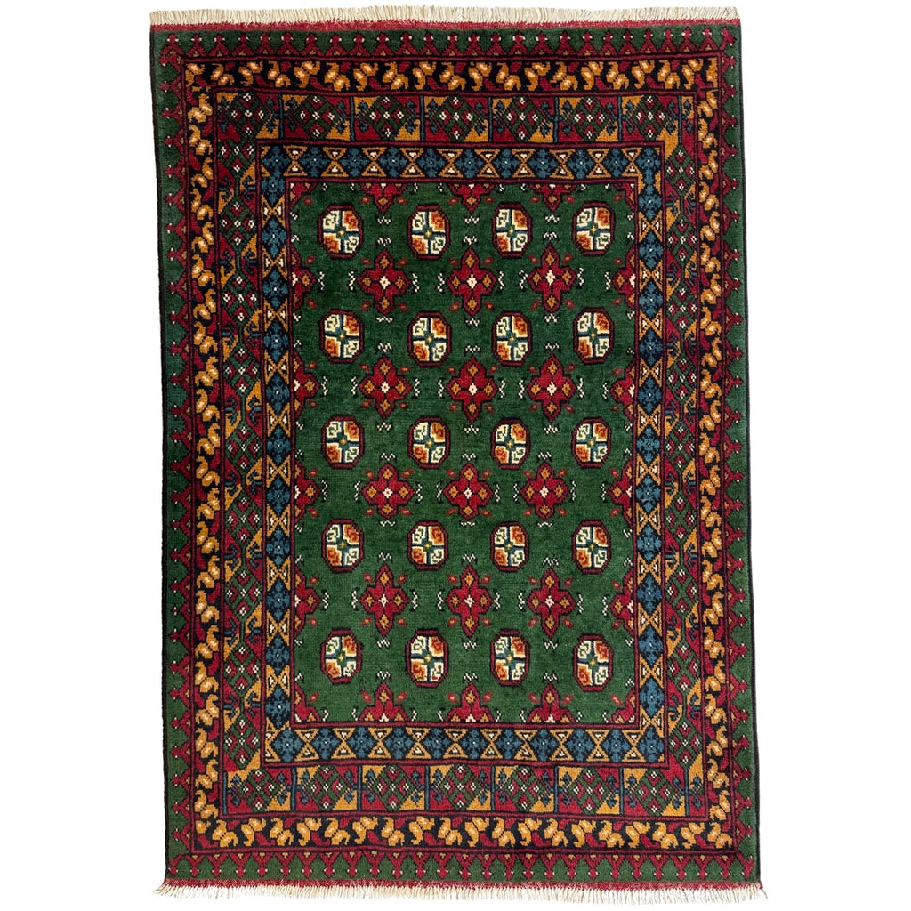 180 x 123 cm Hand Knotted Afghan Akche Bokhara – Wool Rug