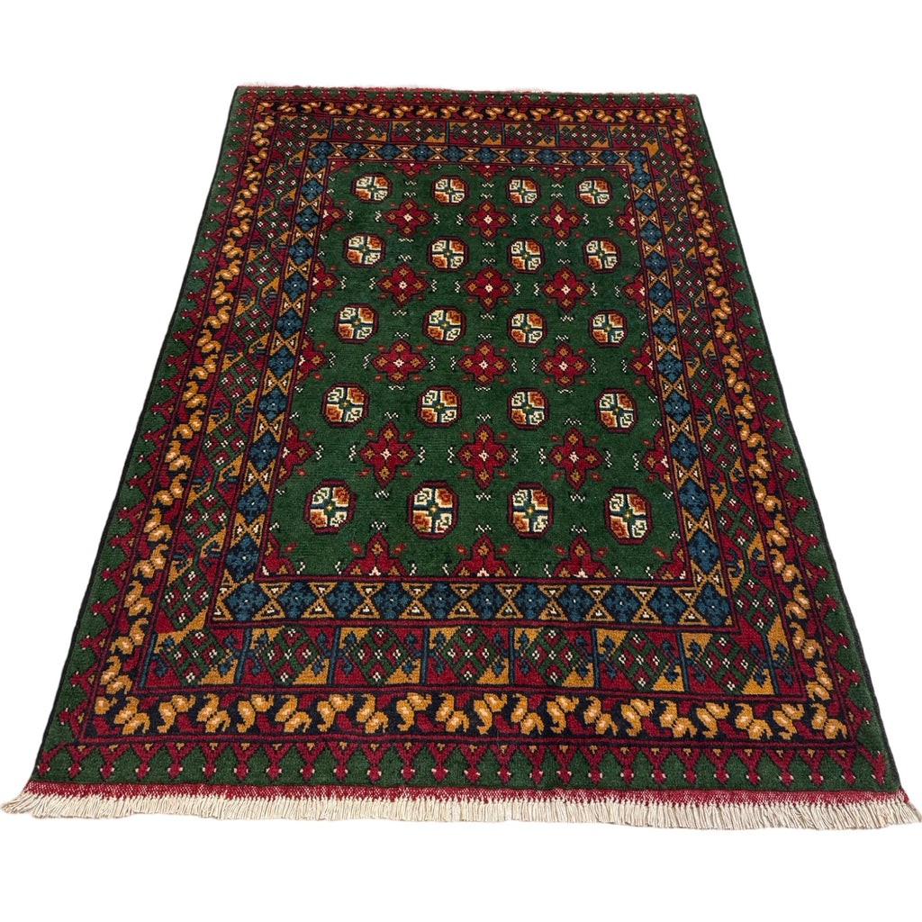 180 x 123 cm Hand Knotted Afghan Akche Bokhara – Wool Rug