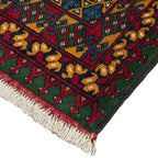 180 x 123 cm Hand Knotted Afghan Akche Bokhara – Wool Rug
