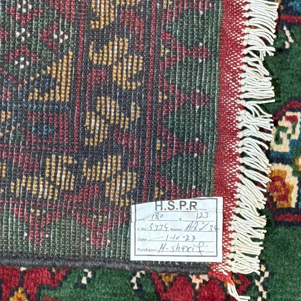 180 x 123 cm Hand Knotted Afghan Akche Bokhara – Wool Rug