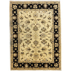 205 x 149 cm Afghan Chobi Ziegler Hand-Knotted Wool Rug