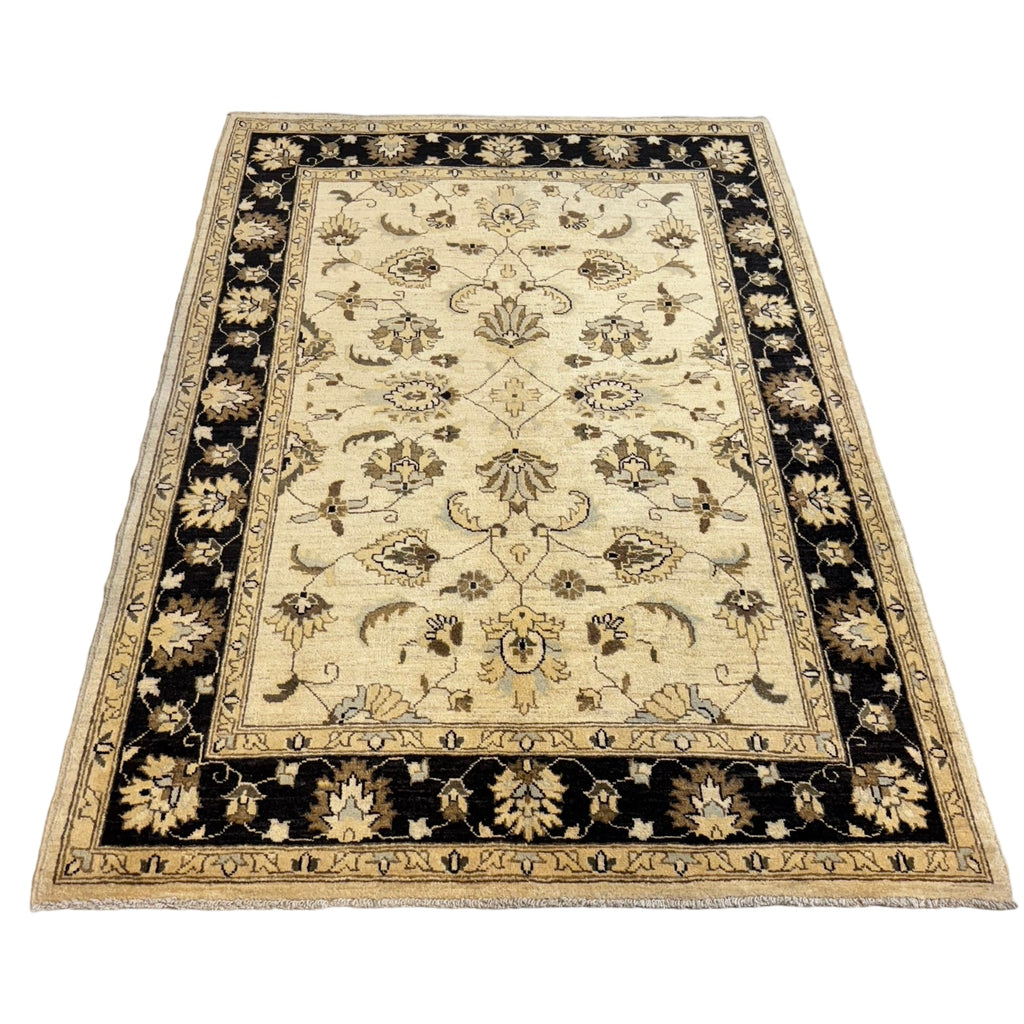 205 x 149 cm Afghan Chobi Ziegler Hand-Knotted Wool Rug