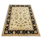 205 x 149 cm Afghan Chobi Ziegler Hand-Knotted Wool Rug