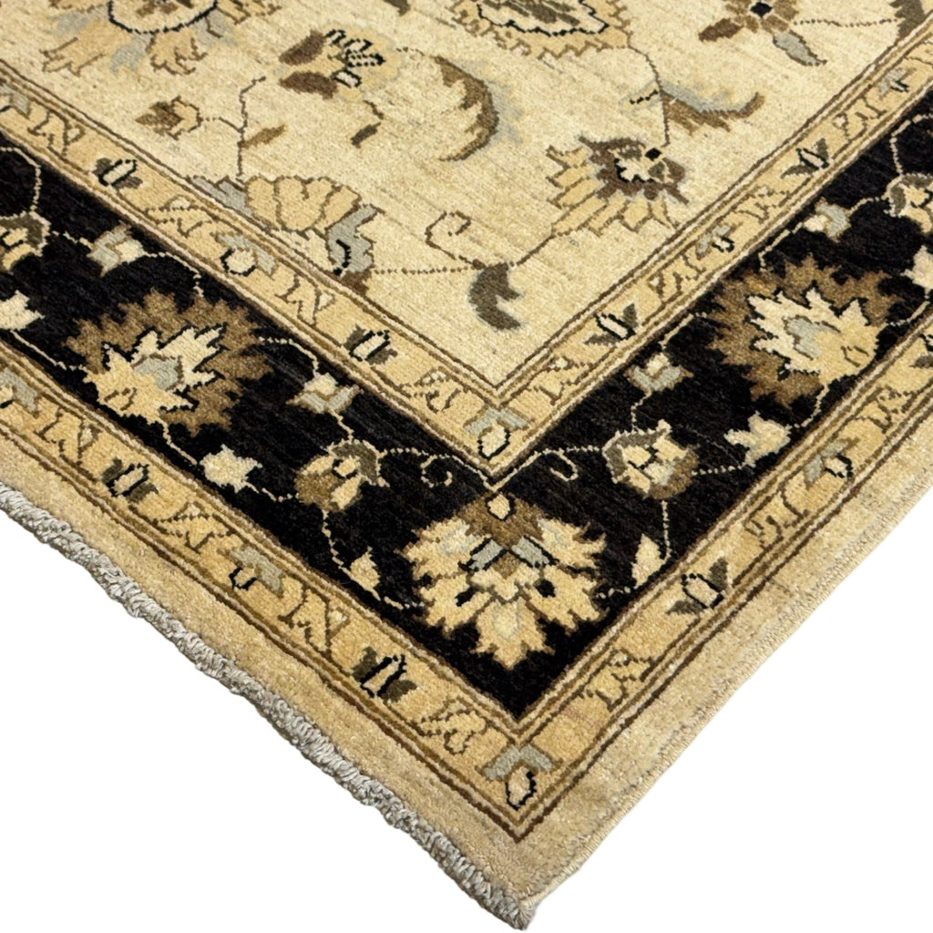 205 x 149 cm Afghan Chobi Ziegler Hand-Knotted Wool Rug