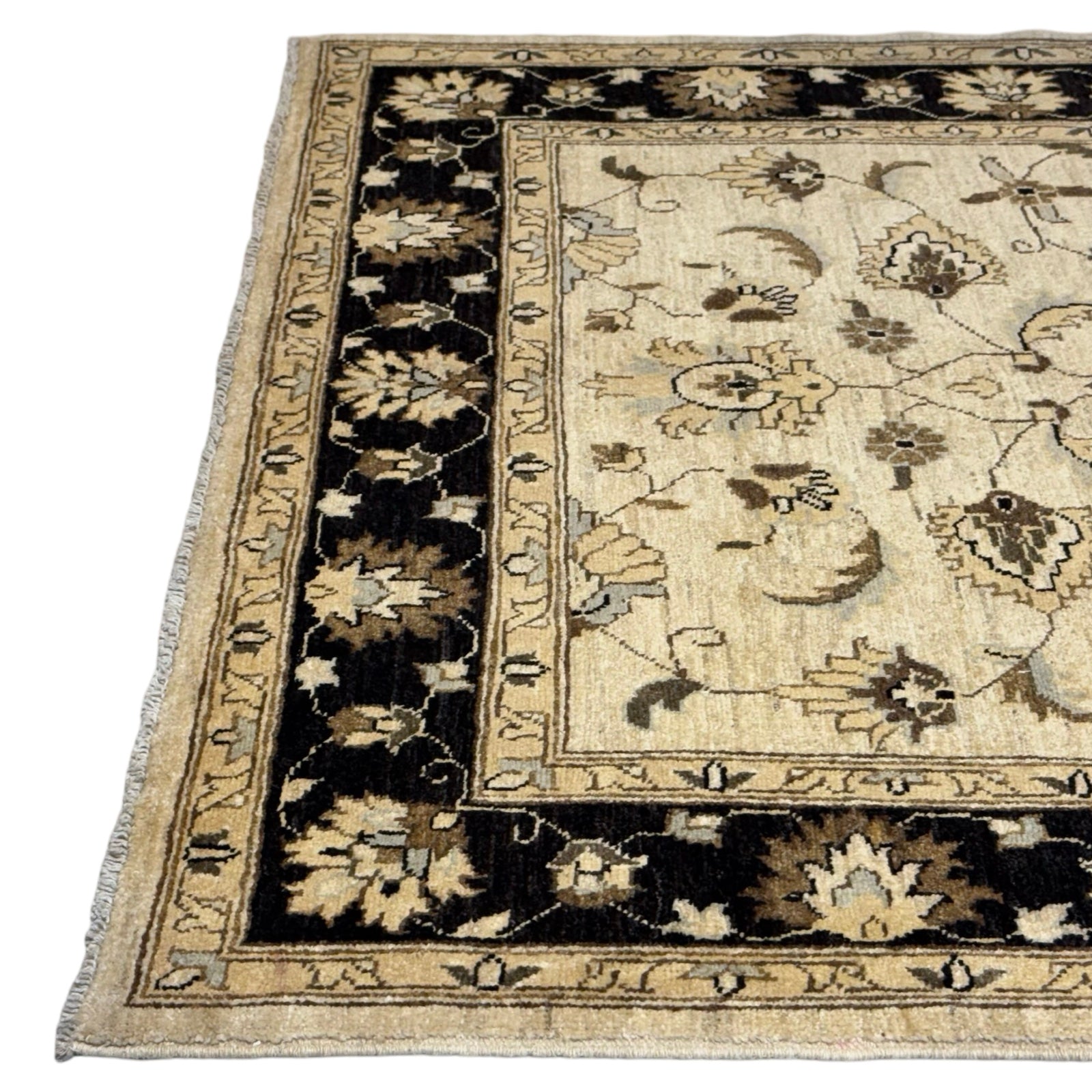 205 x 149 cm Afghan Chobi Ziegler Hand-Knotted Wool Rug
