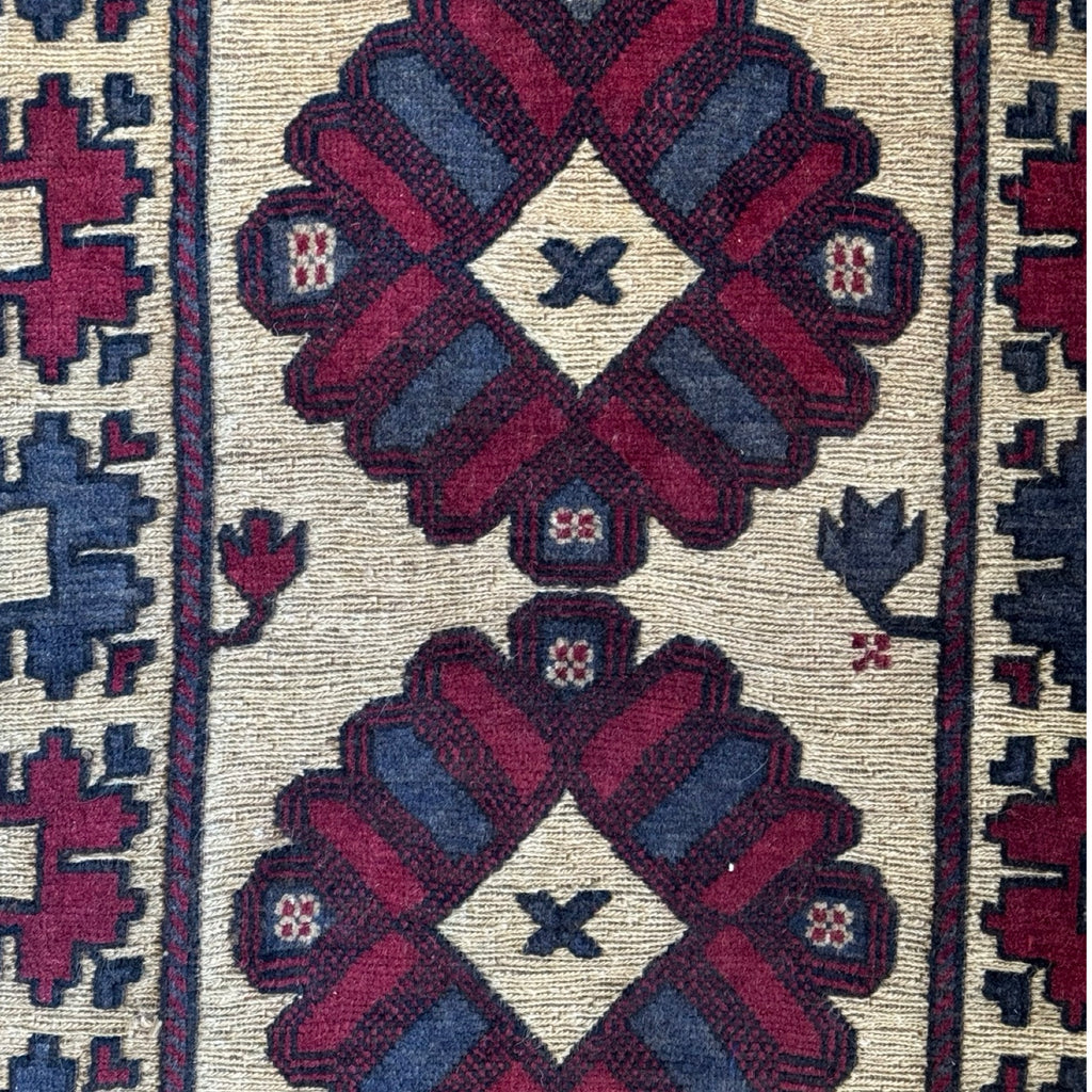 150 x 80 cm Hand-Woven Tribal Afghan Kilim Barjesta Rug